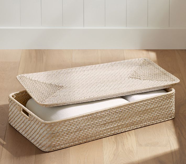 Wicker under bed deals storage