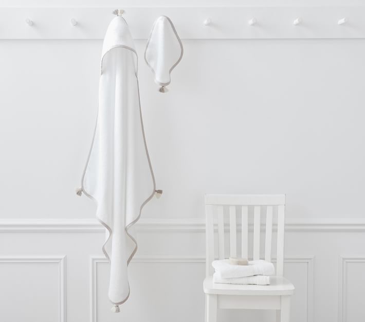 Overhead towel online rack