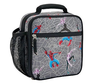 Marvel Comics Spider Man Pottery Barn Kids Cold Pack Lunch Box Mono Elijah  H318