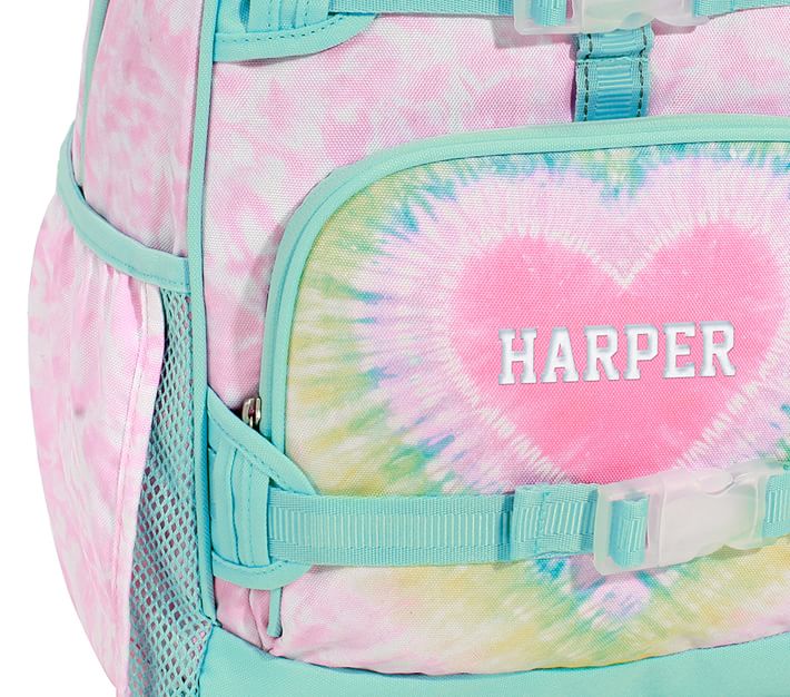 Mackenzie Lavender Heart Tie-Dye Backpack & Lunch Bundle, Set of 3