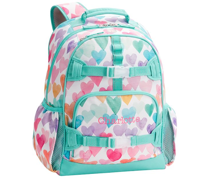 Mackenzie Rainbow Hearts Backpacks