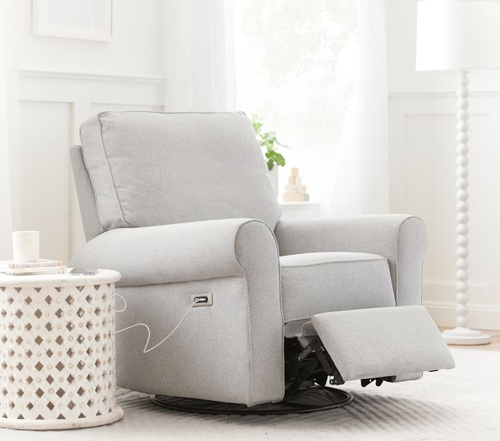 Pottery barn comfort 2025 swivel glider & recliner