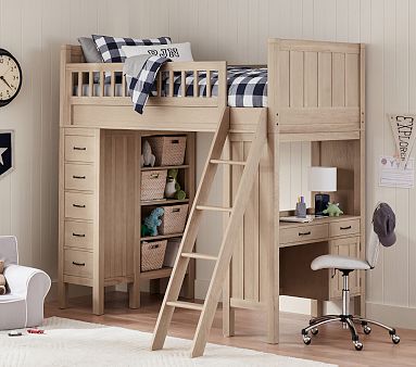 Camp Twin Loft Bed For Kids | Pottery Barn Kids