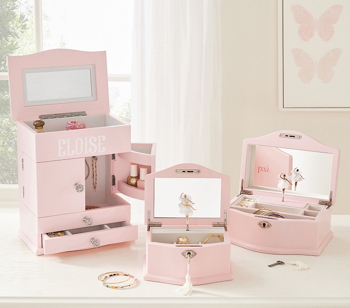 Pink Abigail Jewellery Box Collection