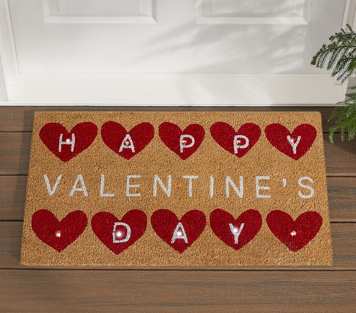 Valentine's Light-Up Doormat