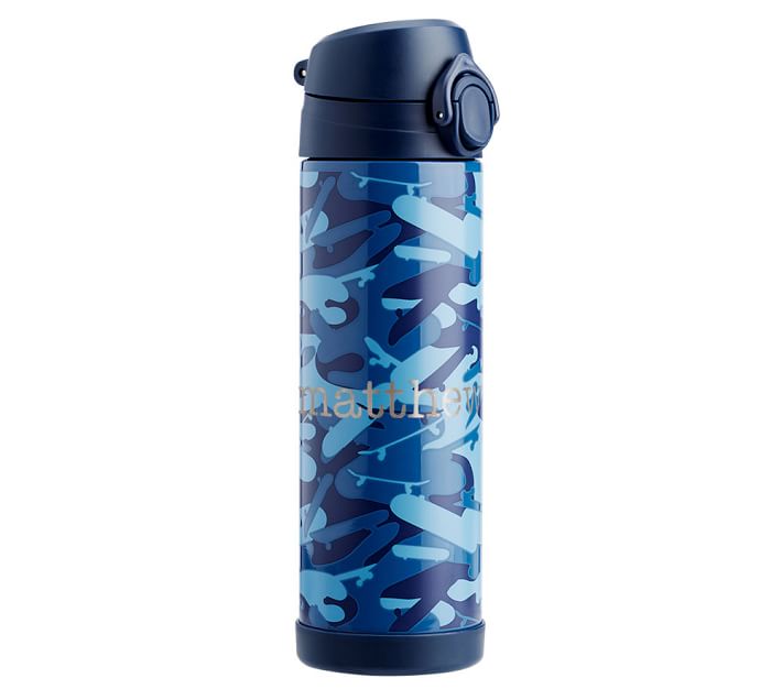 Dino Camo Kids Stainless Steel and Plastic Leak Proof Tumbler Set - 12 Ounces