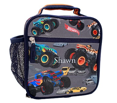 Hot Wheels Insulated Lunch Bag, Boys Lunch Box for School, Picnic