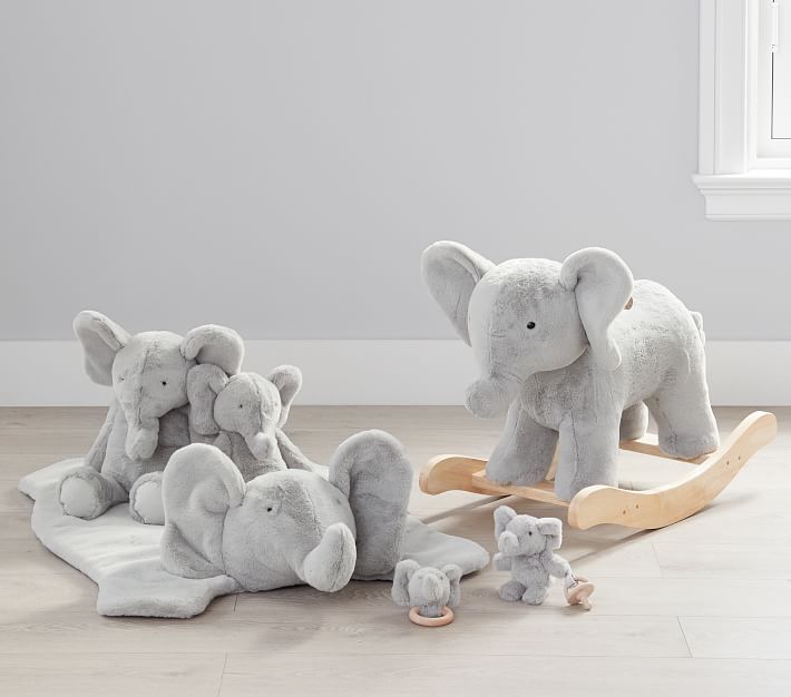 Nursery elephant shop plush rocker