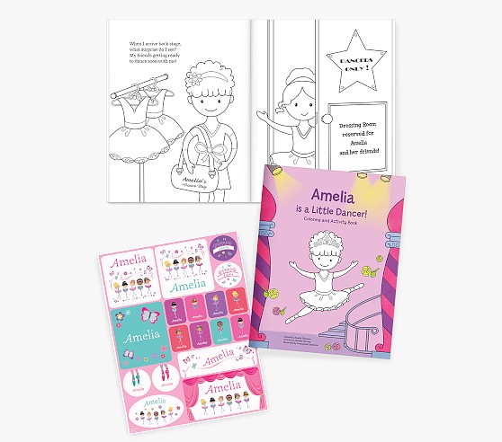 Royal Princess Adventure Personalized Coloring Book & Sticker Gift