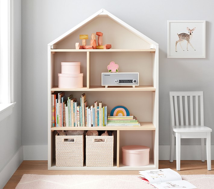 Pottery barn kids dollhouse 2025 bookshelf