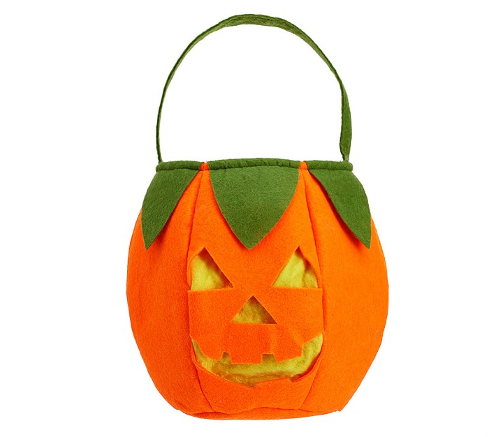 Light-Up Pumpkin Treat Bag