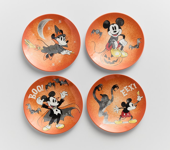 Disney Mickey Mouse Halloween Plates