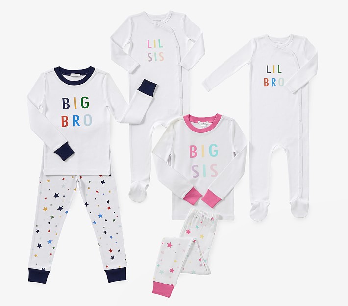Big &amp; Lil Sibling Organic Pajamas Collection