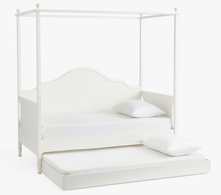 Juliette Canopy Daybed With Trundle Pottery Barn Kids