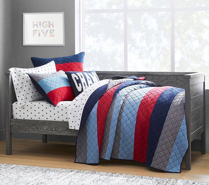 Windward Stripe Boy's Quilt + Sham