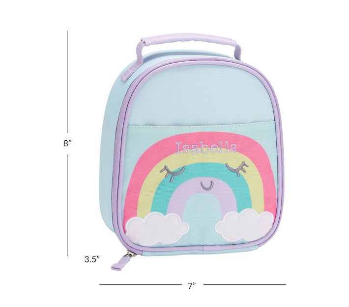 Rainbow Unicorn Personalized Pink Lunchbox