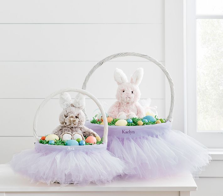 Tulle Tutu Easter Basket Liners Pottery Barn Kids