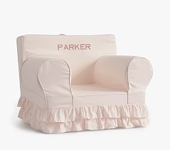 Oversized Anywhere Chair®, Dusty Blush Ruffle