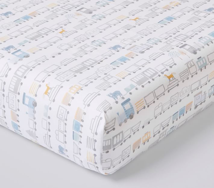 Train store crib sheets