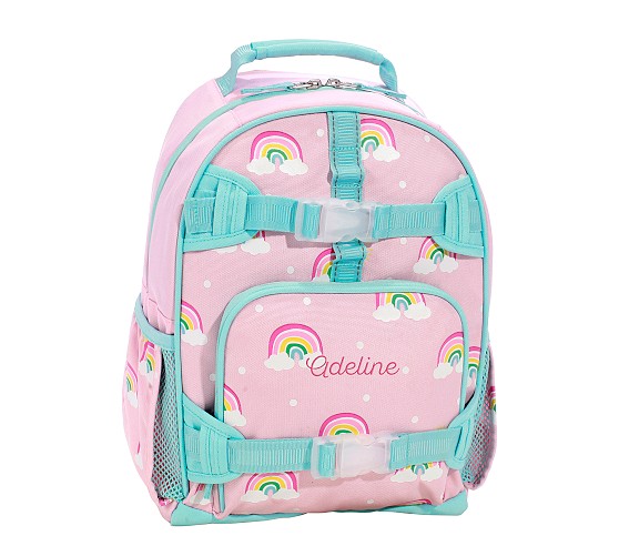 포터리반 Potterybarn Mackenzie Pink Rainbows Glow-in-the-Dark Backpacks