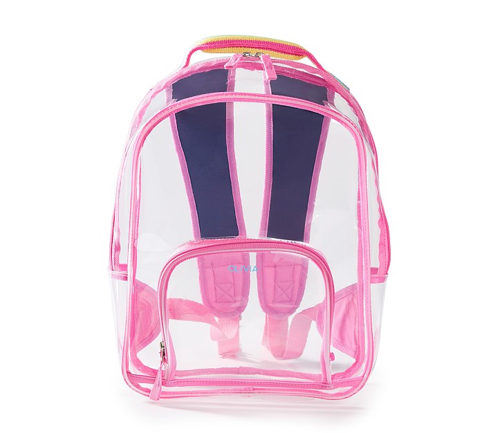 Casey Pink Clear Kids' Backpack by Mark &amp; Graham
