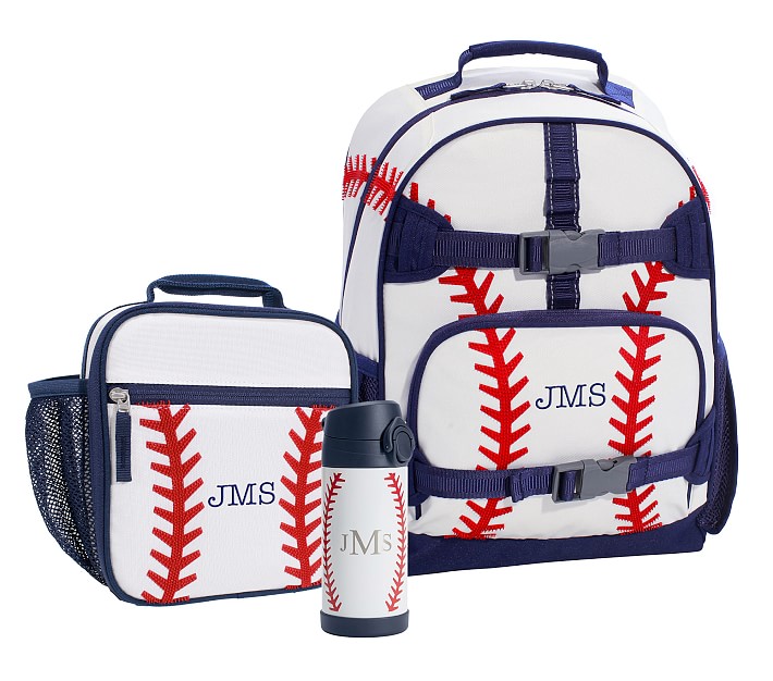 Mackenzie Baseball 3D Backpack &amp; Lunch Bundle, Set of 3