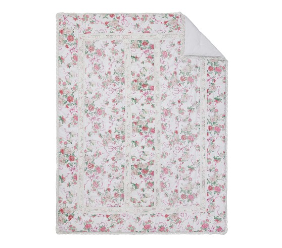 LoveShackFancy Cabbage Rose Quilt & Shams | Pottery Barn Kids