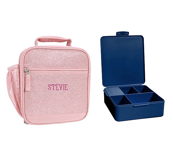 Gold Sequin Combination Tote and Lunch Box Set