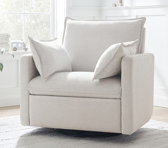 Kelsey Slipcovered Nursery Swivel Glider Chair