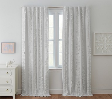 Eyelet Appliqu Blackout Curtain Pottery Barn Kids