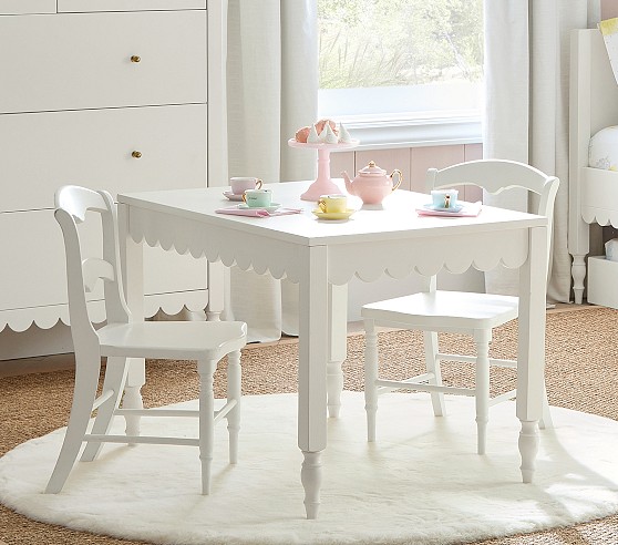 Used pottery barn hotsell childrens table and chairs