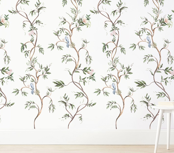 AERIN Trellis Vines Wallpaper Pottery Barn Kids