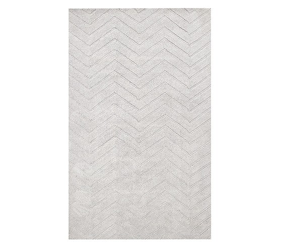 Matace Extra Wide Plush Kitchen Rugs Set - Chevron Pattern —