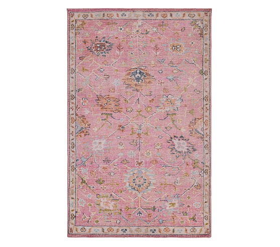 Blush pink nursery sales rug