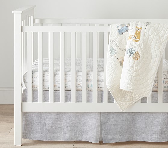 Woodland Train Baby Quilt | Pottery Barn Kids