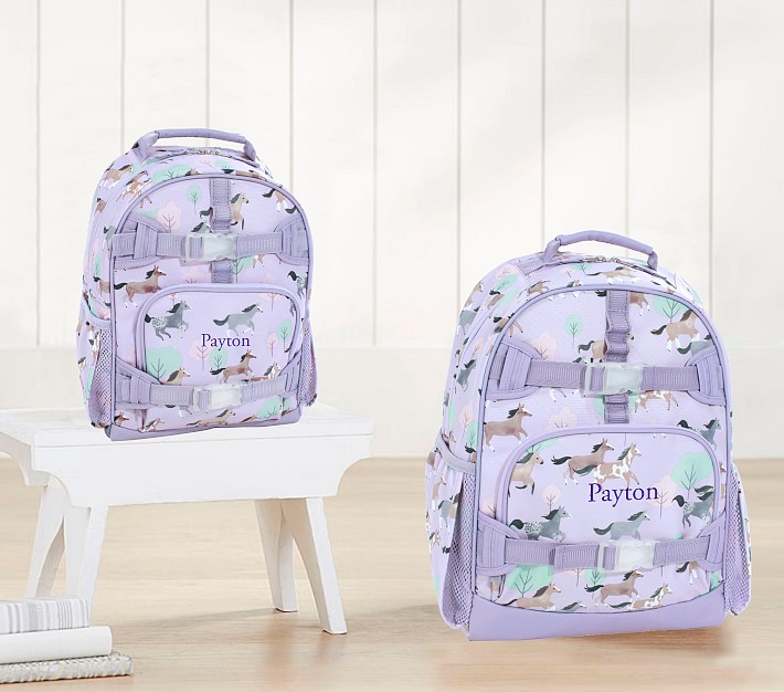 Mackenzie Lavender Wild Horses Backpacks
