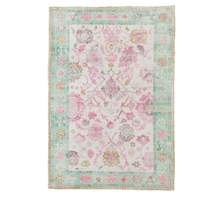 Machine Washable Ava PersianInspired Rug Pottery Barn Kids
