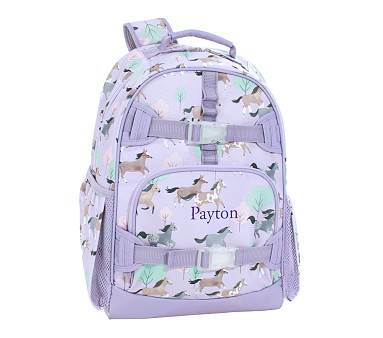 Mackenzie Lavender Wild Horses Backpacks | Pottery Barn Kids