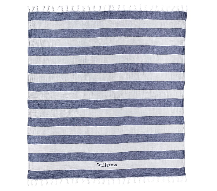 Rugby Stripe Sand Resistant Family Towel