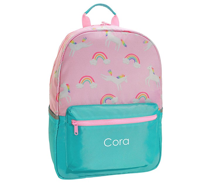 Astor Pink Rainbow Unicorn Backpacks | Pottery Barn Kids