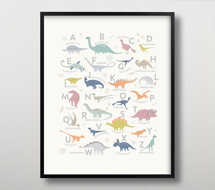 Minted&#174; Alphabet Dinos Framed Art by Teju Reval