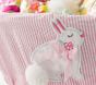 Williams Sonoma &amp; pbk Large Pink Seersucker Applique Bunny Easter Filled Gift Basket