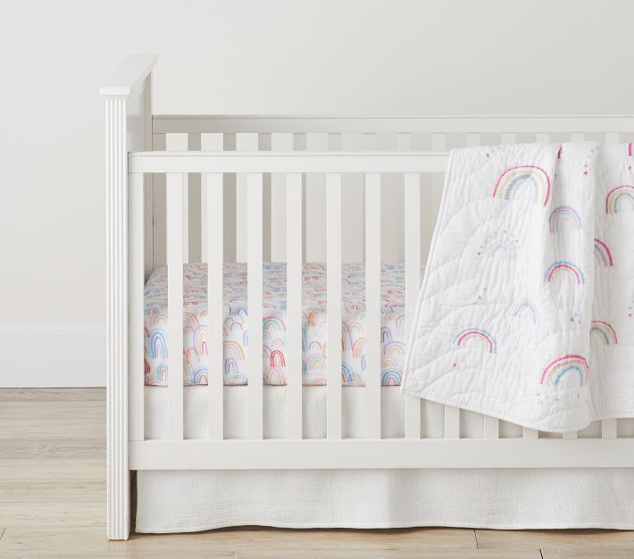 Pottery barn shop kids crib skirt