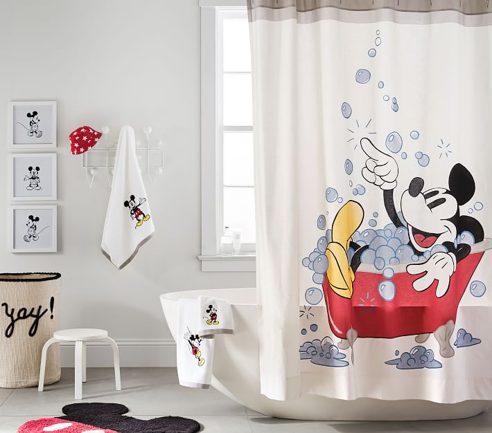 Mickey Mouse Bath Towel Set Bath Hand and Washcloth Disney Wamsutta 