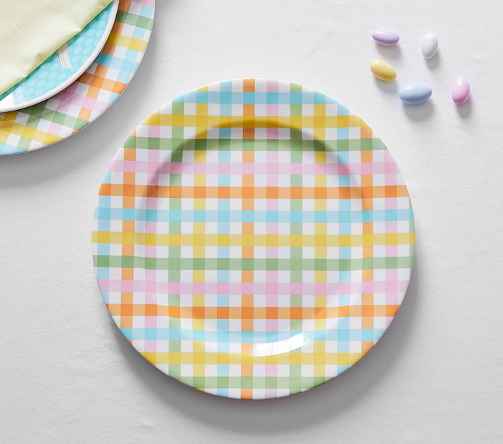 Multi Gingham Charger Plate