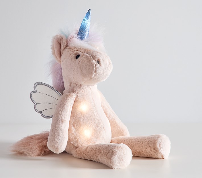 Sprifallbaby LED Unicorn Doll, Luminous Stuffed Animal Rainbow Wings Night  Light Plush Toy for Kids