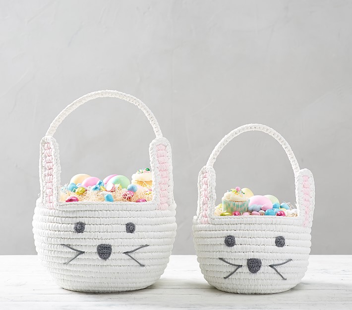 Woven Shaped Bunny Easter Basket