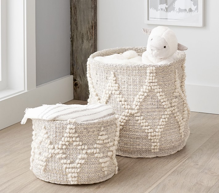 Metallic Woven Wool Storage