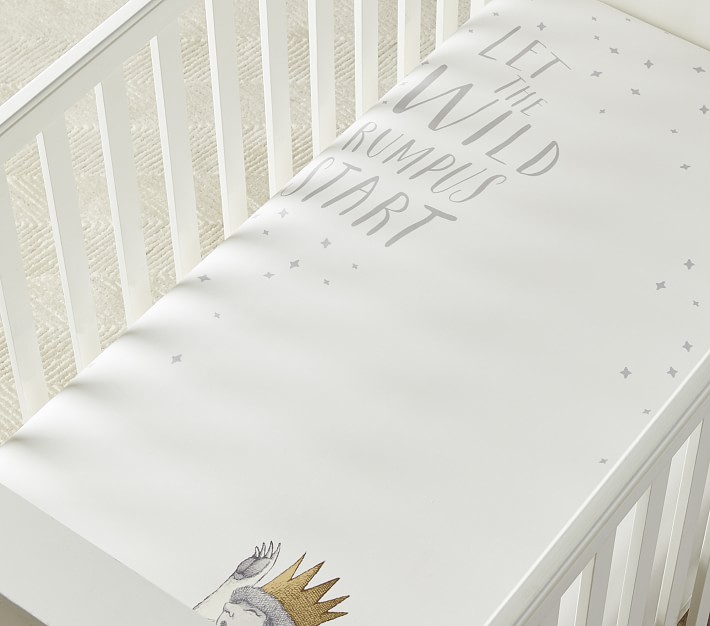 <em>Where The Wild Things Are</em> Picture Perfect Organic Crib Fitted Sheet