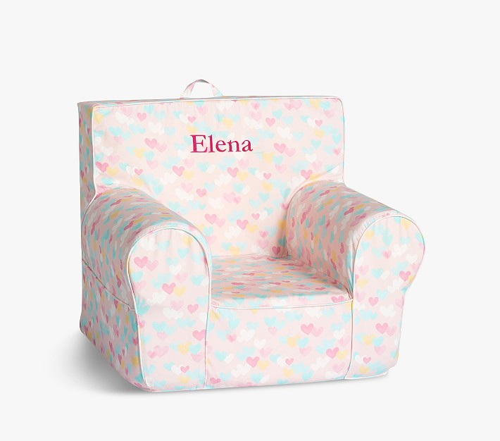 Kids Anywhere Chair&#174;, Blush Retro Hearts Slipcover Only